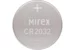 Батарейка Mirex, литиевая, CR 2032, 3V, BL-1, 1 шт