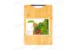 Доска разделочная Cook Mister с черной ручкой, бамбук, 24*34 см