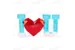 Фигура светодиодная I Love You, 37 см, USB, RGB, блок для батареек
