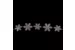 Гирлянда новогодняя Бусы Снежинки, 30 мм, 5 м, серебро