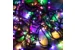 Гирлянда уличная Нить, 10 м, 100 диодов, RGB, 220 В, IP44, модульная, черный провод