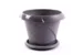Кашпо Флориана с поддоном, 5,4 л, диаметр 270 мм, серый