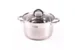 Кастрюля из нержавеющей стали Cook Mister KV2250 4,8 л, 22 см, индукция, стеклянная крышка