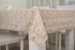 Клеенка ажурная EASY LACE, 1,32*1 м, бежевая с коричневым, цена за 1 п.м, рулон 22 метра