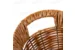 Корзина плетеная, пластик, светлое дерево, 30*20*7 см