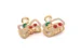 Краб для волос Вишенка, 4 см, золото
