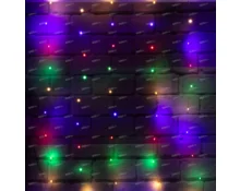 Гирлянда Дождь Роса, 3*3 м, 300 диодов, RGB, 220 В, на крючках, программатор, 10 нитей
