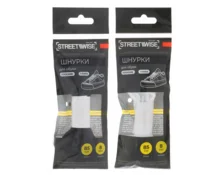 Шнурки плоские, STREETWISE, 8 мм, 0,85 м, 1 пара