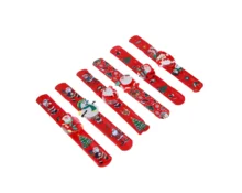 Новогодний браслет СНОУ БУМ клик-клак с подсветкой LED, 22 см