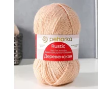 Пряжа пехорка Деревенская, Натуральный 442, 100%  шерсть, 100 г, 250 м