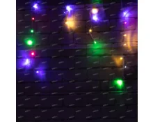 Гирлянда уличная Бахрома, 6 м, 120 диодов, RGB, 220 В, IP44, мерцание, модульная