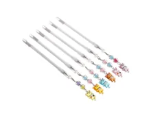 Ручка гелевая Котики с подвеской из акрила, черная, толщина письма 0,7 мм