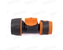 Адаптер для садового шланга 3/4", с краном