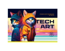 Альбом для рисования BG TechArt, на скрепке, А4, 24 л
