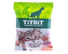 Подушечки хрустящие TiTBiT с паштетом из лосося для кошек, 30 г
