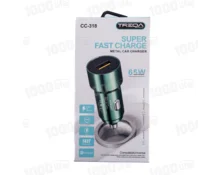 Автомобильное зарядное устройство TREQA CC-318, 12-24 В, 1 USB, 5В 4.5А, Quick Charge