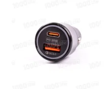 Автомобильное зарядное устройство TREQA CC-332, 1*USB, 1*Type-C, QC 18 Вт, PD 20 Вт