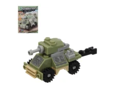 Конструктор ИГРОЛЕНД Военная техника, 8 в 1, 8*3,5*11 см