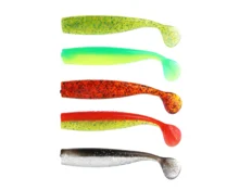 Приманка мягкая Виброхвост 4.5 Azor Fishing, силикон, 110 мм, 3 шт, микс