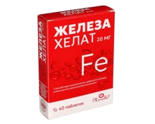 БАД Mirrolla Железа хелат, 40 таблеток