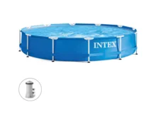 Бассейн каркасный INTEX Metal Frame 28212, 366*76 см, 6503 л, фильтр-насос, круглый
