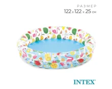Бассейн надувной INTEX "Фрукты" 59421, 122*25 см, 114 л, от 3 лет, круглый