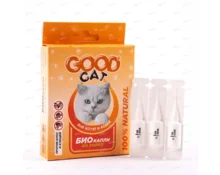 БИО-капли GOOD CAT для котят и кошек от блох и клещей, 3*1 мл