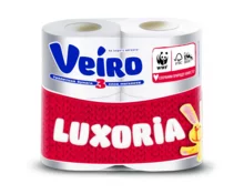 Бумага туалетная Veiro Luxoria 3 слоя, 4 шт