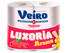 Бумага туалетная Veiro Luxoria Малина, 3 слоя, 4 шт
