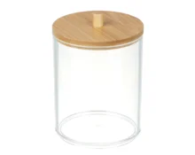 Органайзер косметический ЮНИLOOK, с бамбуковой крышкой, 8,5*7 см