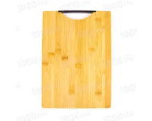 Доска разделочная Cook Mister с черной ручкой, бамбук, 24*34 см