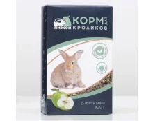 Корм для кроликов Пижон с фруктами, 400 г