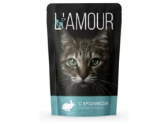 Корм для кошек с кроликом в соусе L'AMOUR 75 г