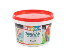 Эмаль акриловая Крокса КР-59, универсальная, белая, 0,8 кг