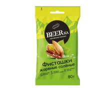 Фисташки Beerka жареные, солёные, 80 г