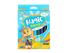 Фломастеры Tongdi Magic Маркер, TD268, меняет цвет, 9+1 шт