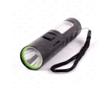 Фонарь ручной аккумуляторный, 5 Вт, 6 режимов, 12 см, 1200 mAh, Type-C