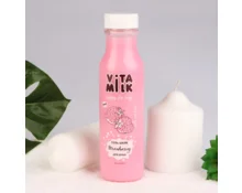 Гель-шейк для душа VITAMILK Клубника+Молоко, 350 мл