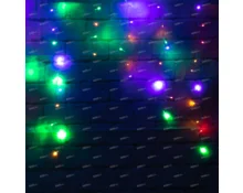 Гирлянда Бахрома, 3 м, 160 диодов, RGB, 220 В, модульная, программатор