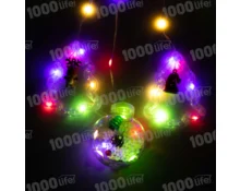 Гирлянда Бахрома Фигуры, 3 м, 100 диодов, RGB, 220 В, 10 нитей, программатор, модульная
