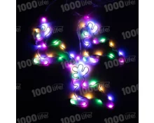 Гирлянда Бахрома Олени, 3 м, 120 диодов, RGB, 220 В, 8 нитей, программатор, модульная