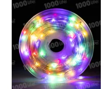 Гирлянда Нить, 20 м, 200 диодов, RGB, 220 В, программатор, белый провод