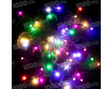 Гирлянда Нить, 6,5 м, 50 диодов, RGB, 220 В, программатор, модульная