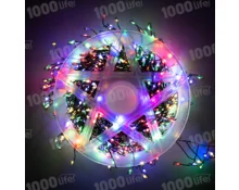 Гирлянда Нить пушистая, 5 м, 500 диодов, RGB, 220 В, программатор, на катушке