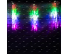 Гирлянда Сосульки, 3 м, 8 нитей по 50 см, RGB, 220 В