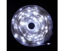 Гирлянда светодиодная Нить прозрачная 400 диодов, 50 м, белый холодный, белый провод