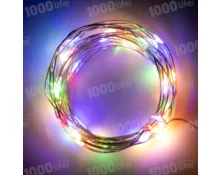 Гирлянда светодиодная Нить RGB USB с программатором, разноцветная