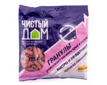Гранулы от грызунов с запахом сыра Чистый Дом, 125 гр