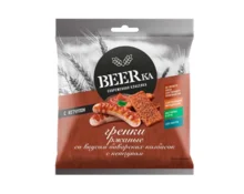 Гренки Beerka со вкусом баварских колбасок и кетчупом Сalve, 85 г