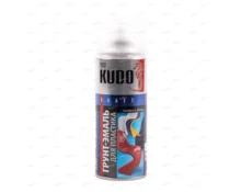 Грунт-эмаль аэрозольный для пластика KUDO, 520 мл, белый